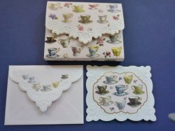 Photo2: Blank Cards - Teacups