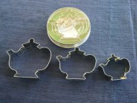 Teapot Cookie Cutter- 3pc