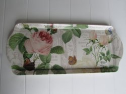 Photo3: Sandwich Tray - RHS Rose Melamine