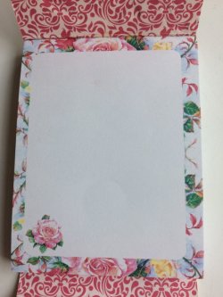 Photo2: Embossed Purse Pad - Rose in Bloom