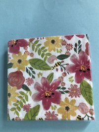 Cocktail Napkin - Pink flowers
