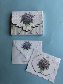 Photo1: Blank Cards - Violet