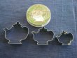 Photo1: Teapot Cookie Cutter- 3pc (1)