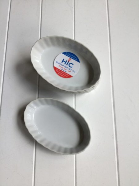 Photo1: Oval Quiche / Gratin Bakeware set of 4 (1)