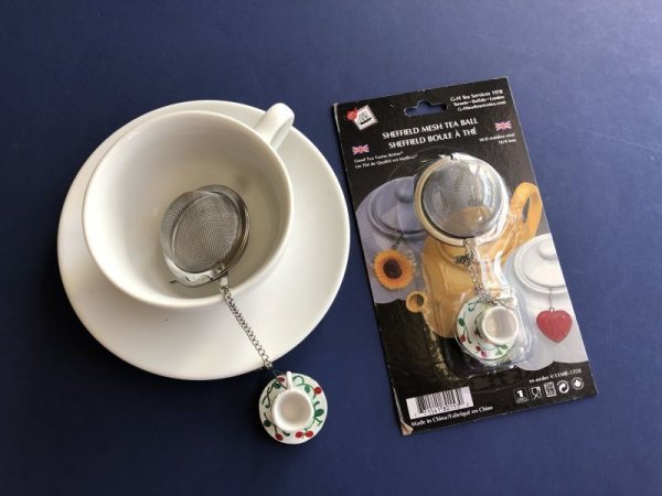 Photo1: Tea Strainer Mesh Bowl with Teacup (1)
